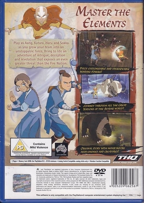 Avatar The Legend of Aang - PS2 (B Grade) (Genbrug)